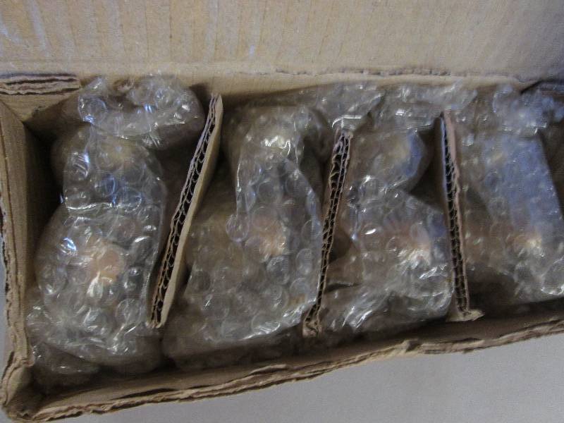 Lot of 4 1 pc Glazed Ceramic Nativ...