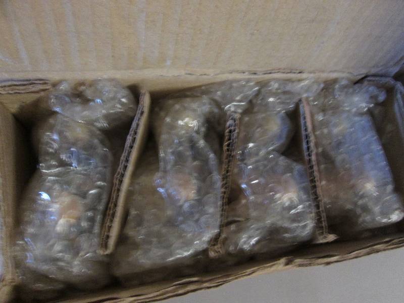 Lot of 4 1 pc Glazed Ceramic Nativ...