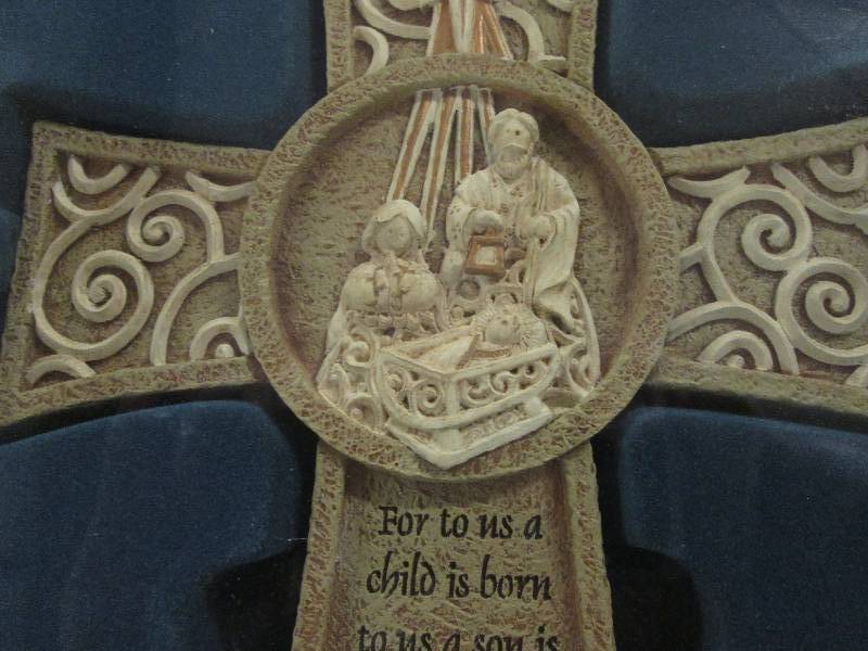 10 inch Resin Nativity Cross...