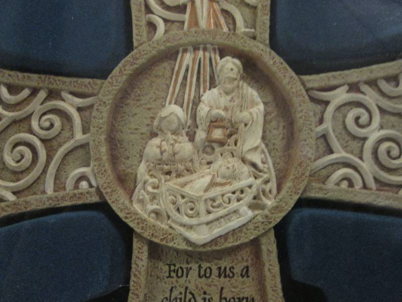 10 inch Resin Nativity Cross...