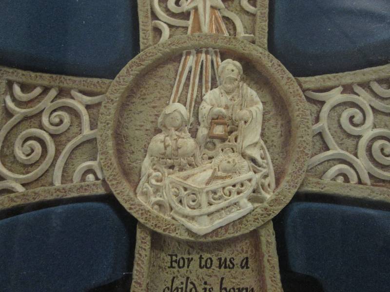 10 inch Resin Nativity Cross...
