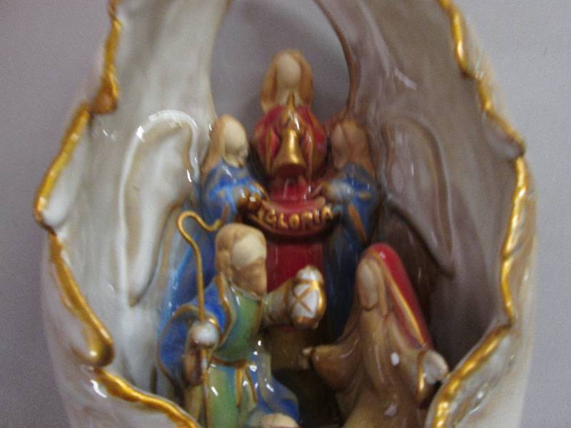 Lot of 4 Stoneware Holy Family 8.5...