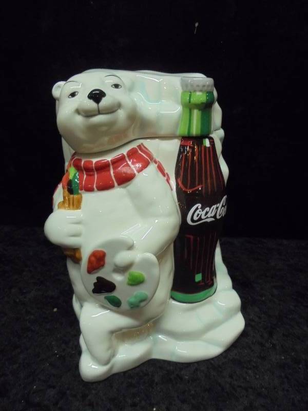 Coca-Cola Ceramic Cookie Jar - Work of Art
