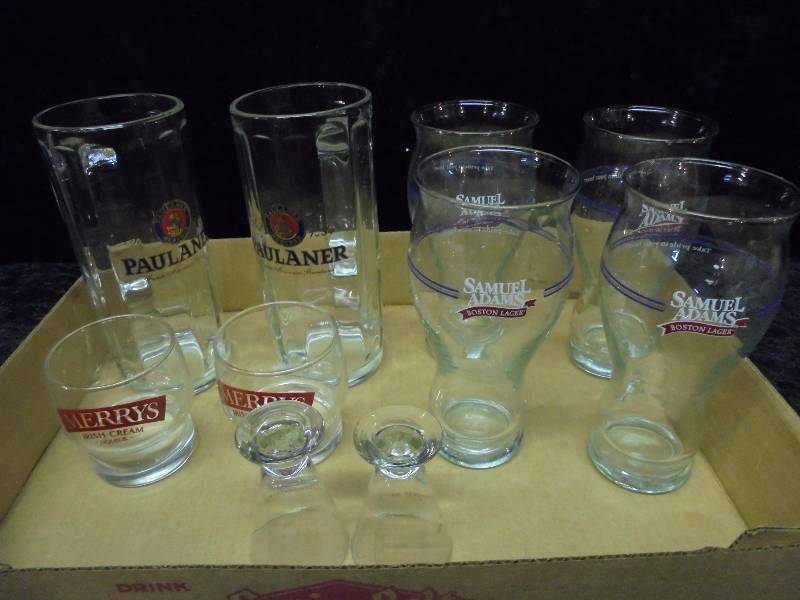 Lot - Misc Beer & Liquor Glasses