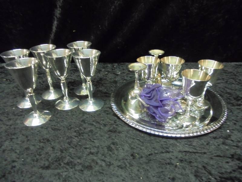 Lot - 6x Plator Spain Silverstone 5 Chalices & 6x Salem Portugal Chalices