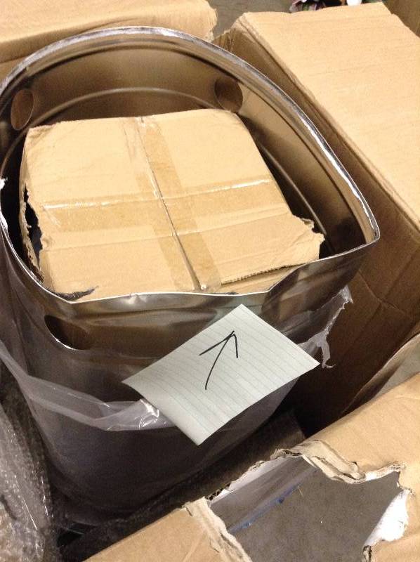 lot 12 image: 87 in Stainless Steel Patio Heater never used dented base review pictures