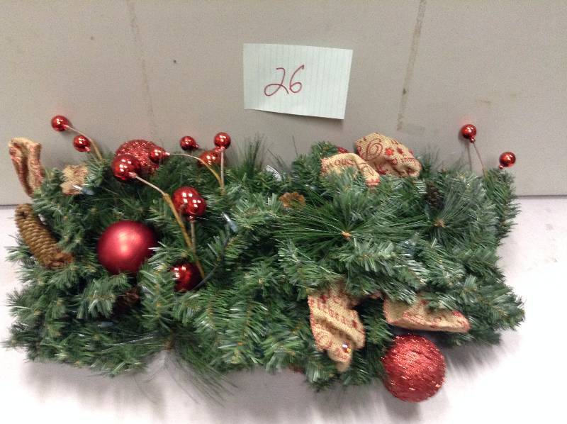 lot 26 image: Home Accents Holiday Holiday Ornaments & Decor 9 ft. Cordless LED Garland