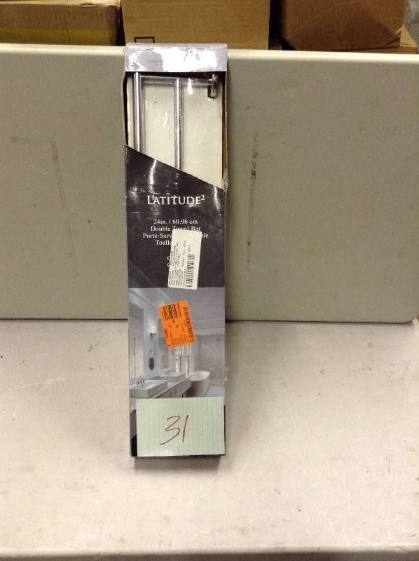lot 31 image: Latitude  24 in Double Towel Bar  New