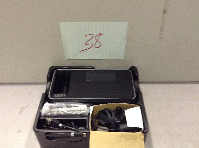 lot 38 image: iHome Kineta k-Cell Dual Charging Stereo Alarm Cloc k with speaker phone and removable power