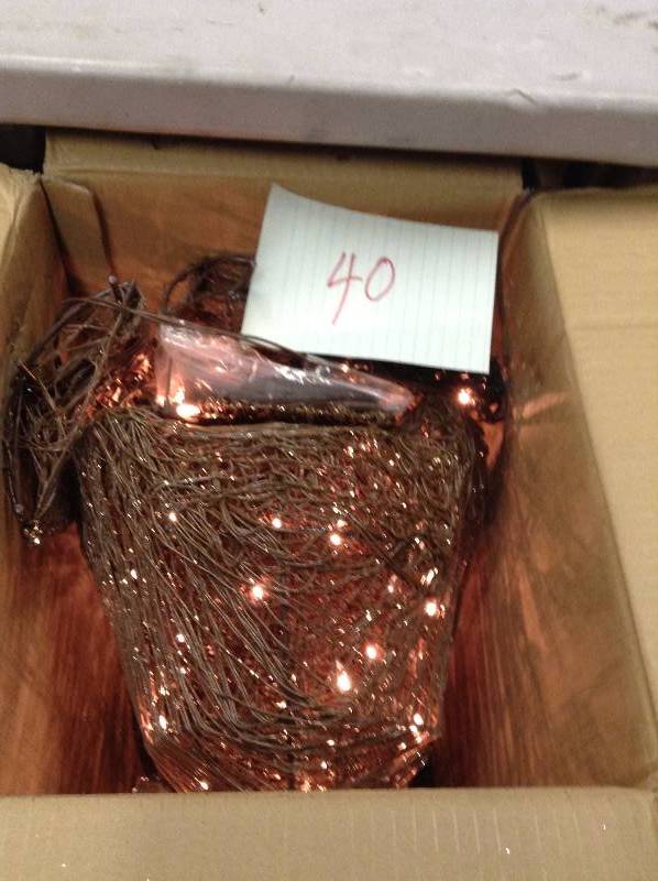 lot 40 image: Home Accents Holiday 5 ft. Pre-Lit Grapevine Standing Deer TY555-1511 Never Used