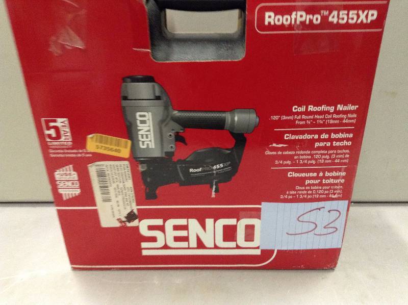 Senco RoofPro 455XP Coil Roofing Nailer Never Used stock and actual