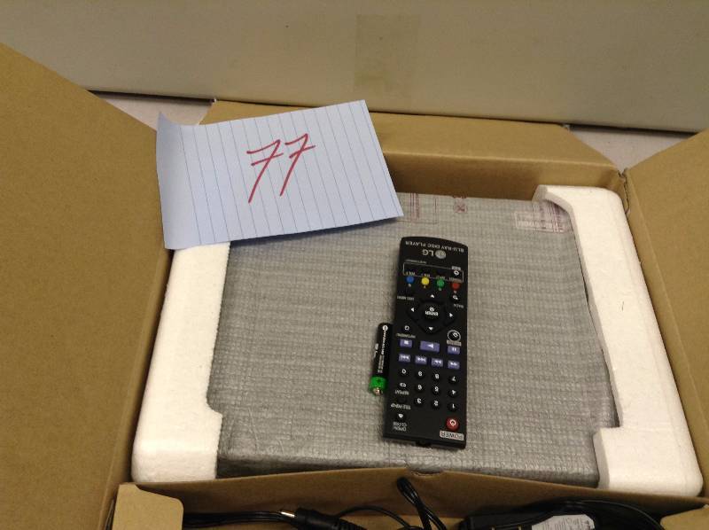 lot 77 image: LG BluerayDVD Player