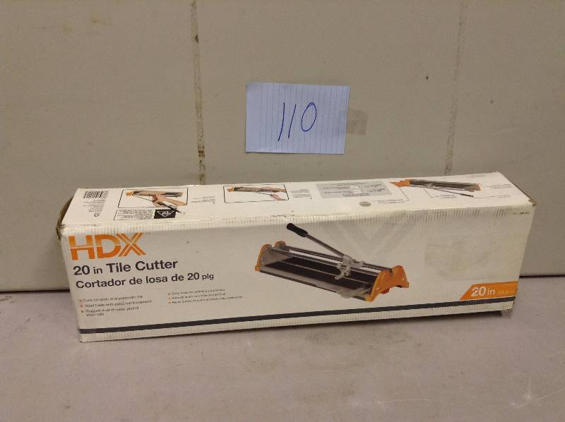 lot 110 image: HDX 20 in Tile Cutter
