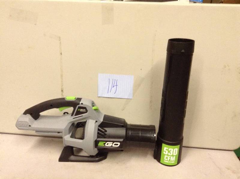 lot 114 image: Ego 110 mph 530 CFM Variable-Speed Turbo 56-Volt Lithium-ion Cordless Leaf Blower - Battery and Charger Not Included