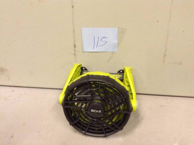 lot 115 image: Ryobi Dual Power Portable Fan Never used