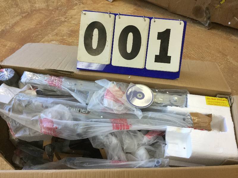 lot 1 image: LifeMax Elliptical Cardio Trainer open box stock and actual photos used to display item