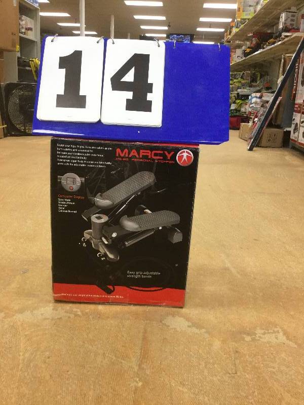 lot 14 image: Marcy Mini Stepper with Bands (MS69) stock and actual photos used to display item