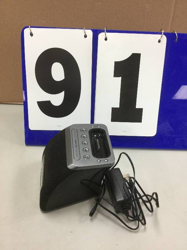 lot 91 image: iHome Alarm Clock Radio & Lightning Charging Dock