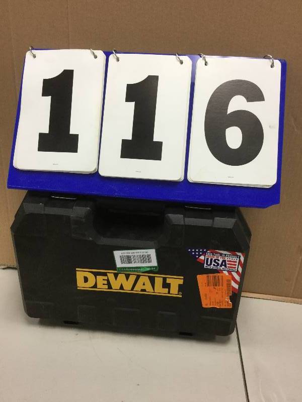 lot 116 image: Dewalt 20-Volt Max XR Lithium-Ion Cordless Brushless Compact DrillDriver (Tool and Charger Only) In like New Condition