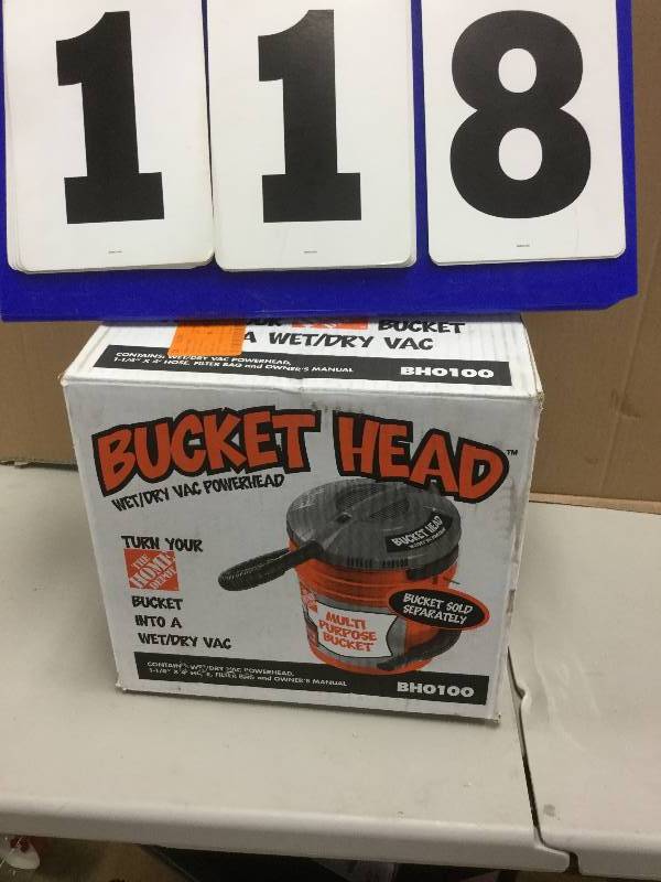 lot 118 image: Bucketr Head used in working condition