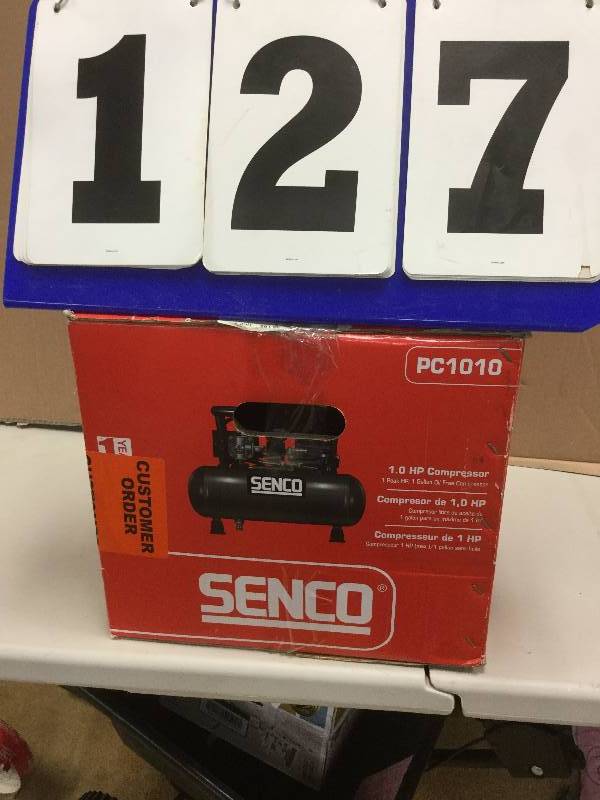 lot 127 image: Senco PC1010 1 HP Compressor Never used