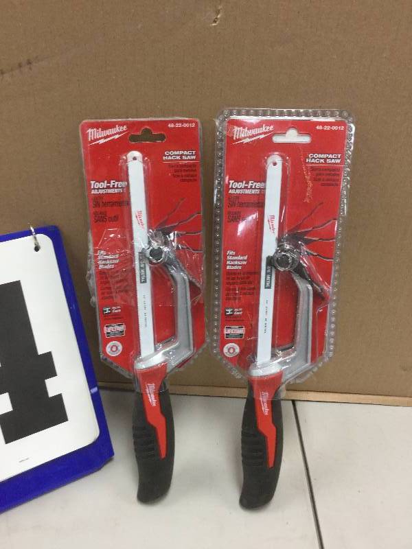 lot 144 image: Lot of 2 Milwaukee compact saws never used