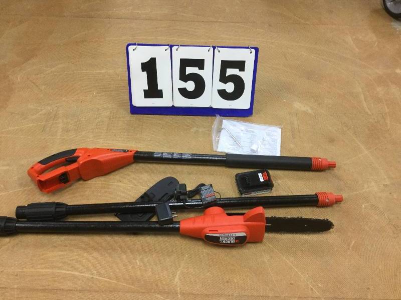 lot 155 image: Black & Decker LPP120 20V Cordless Pole Saw Never used