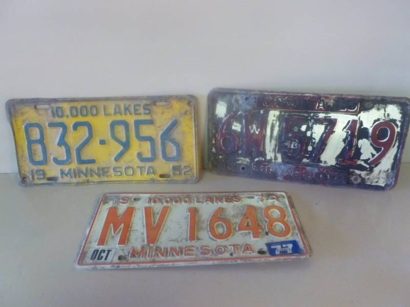 Vintage License Plate
