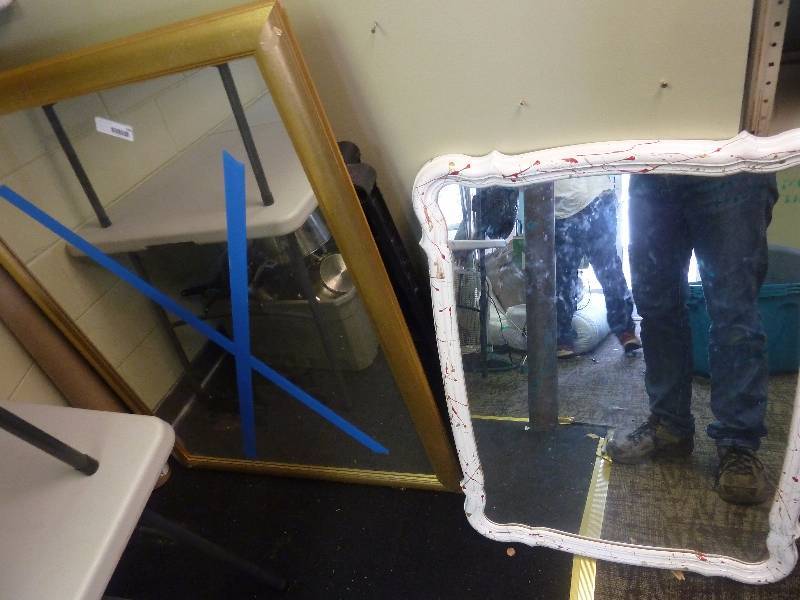 lot 106 image: Two Vintage Mirrors