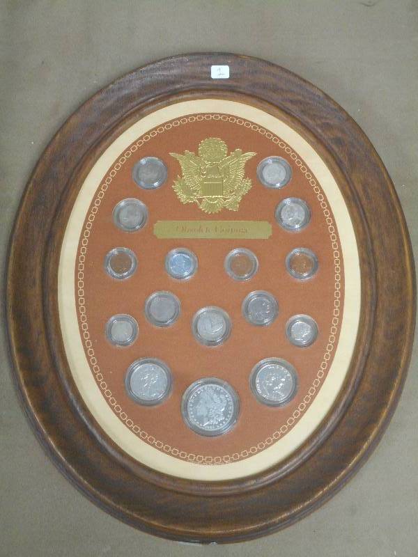 Framed Obsolete Coinage Collectio...