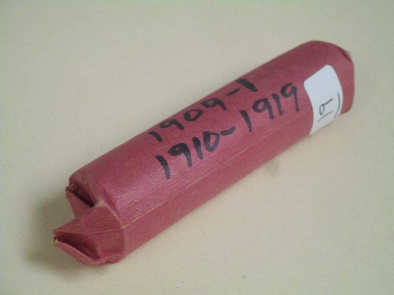 Full Roll Of 1909-1919 Pennies, Uns...