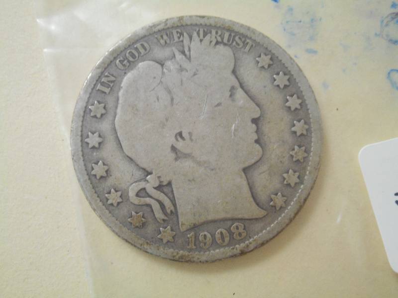 1908 Barber Half Dollar ...