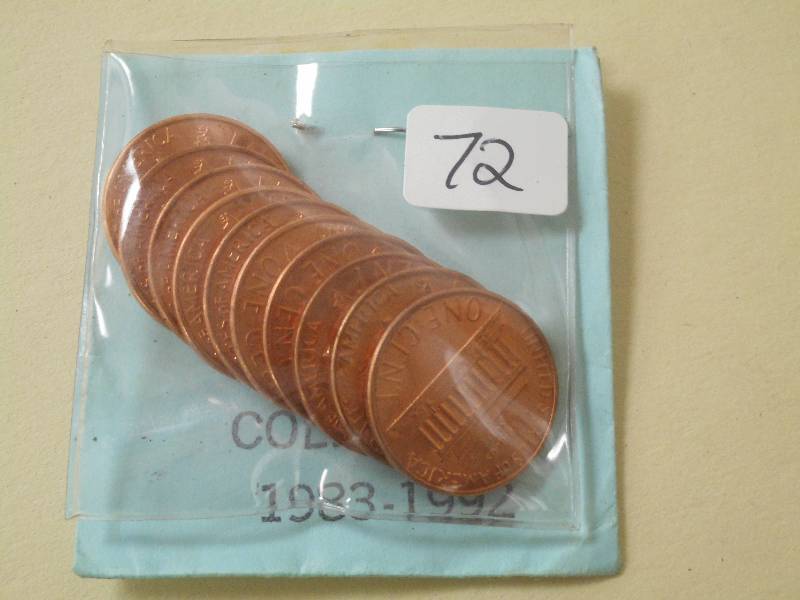 1983-1992 UNC Lincoln Cent Collecti...