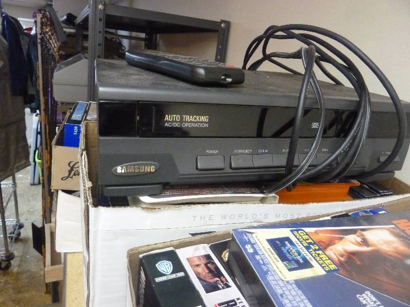 Samsung VHS Recorder and Approx. 170 VHS Movies