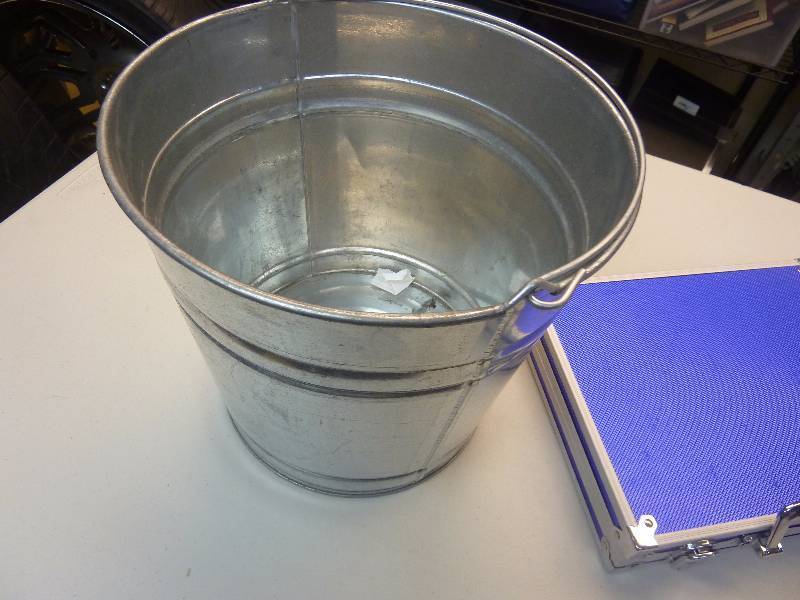 Metal Pail and Case