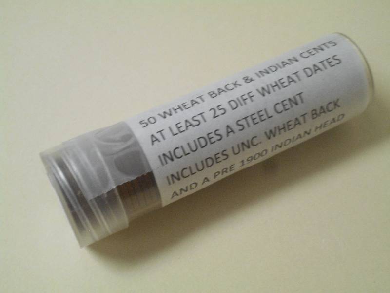 (1) Roll Of (50) Wheat & Indian Hea...