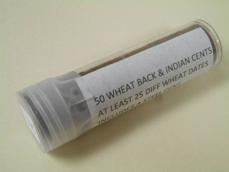 (1) Roll Of (50) Wheat & Indian Hea...