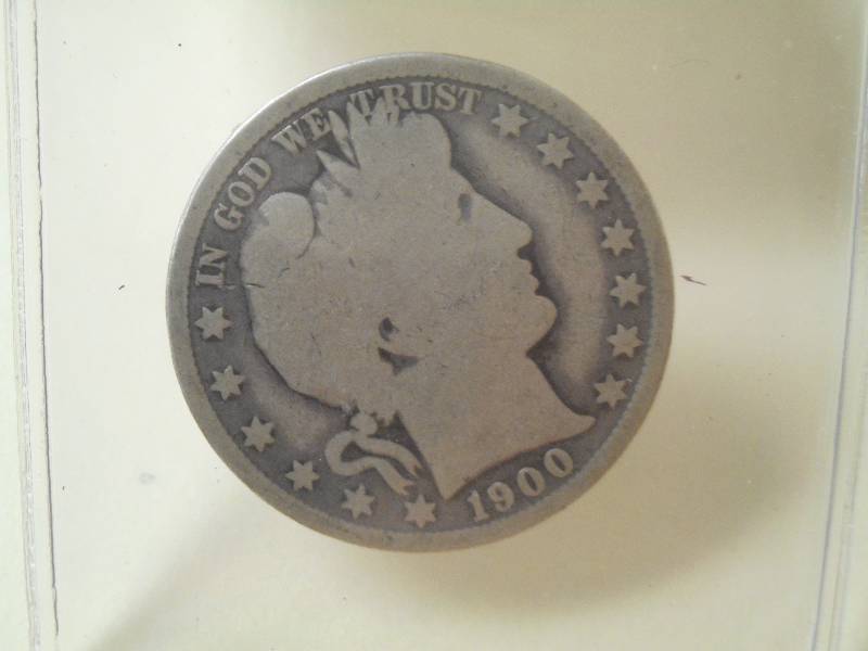 1900 Barber Half Dollar, 90% Silver...