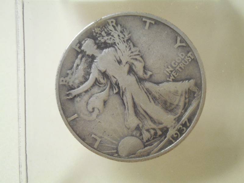 1937 Walking Liberty Half Dollar, 9...