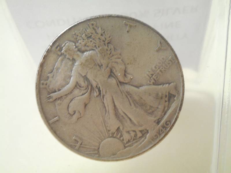 1946 Walking Liberty Half Dollar, 9...