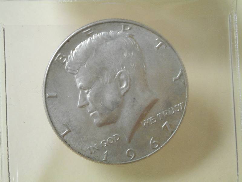 1967 Kennedy Half Dollar, 40% Silve...