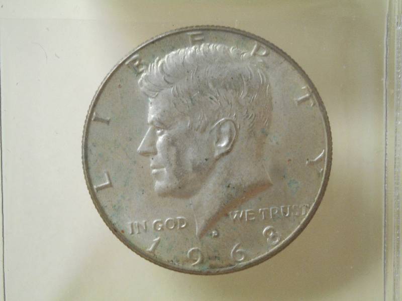 1968-D Kennedy Half Dollar, 40% Sil...