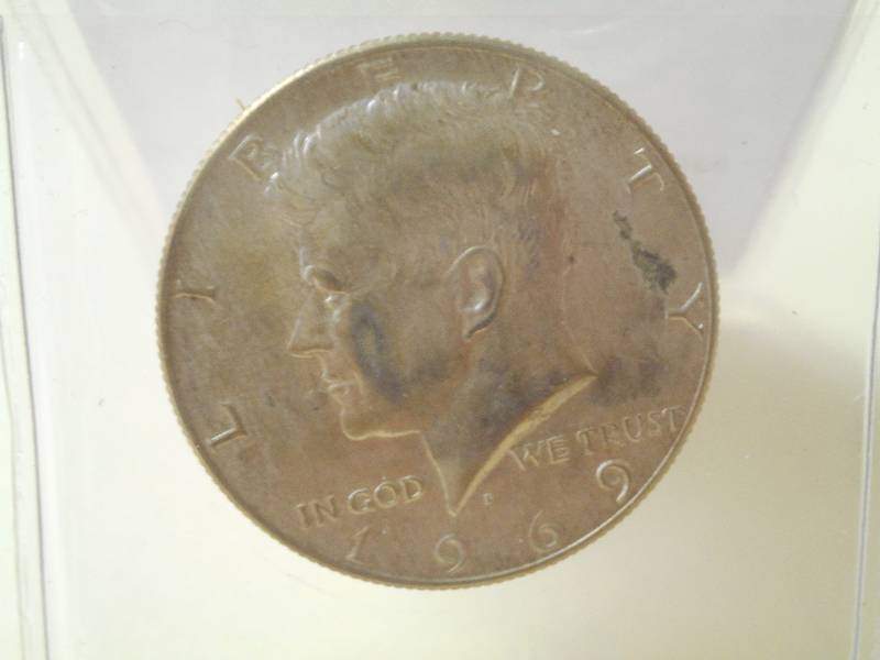 1969-D Kennedy Half Dollar, 40% Sil...