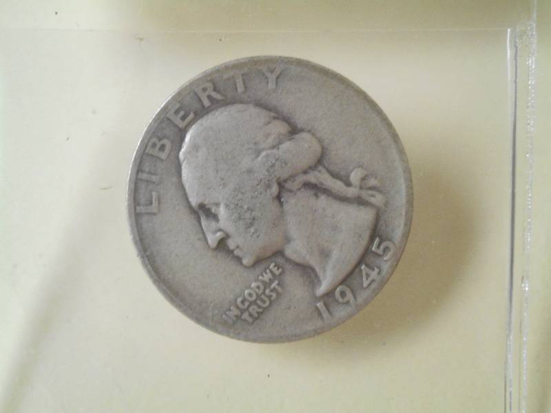 1945-S Washington Quarter, 90% Silv...