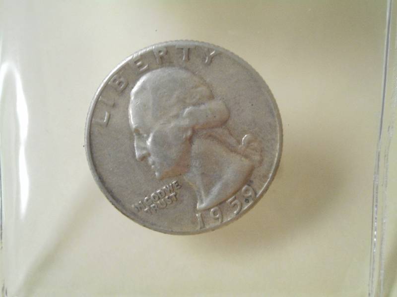 1959 Washington Quarter, 90% Silver...