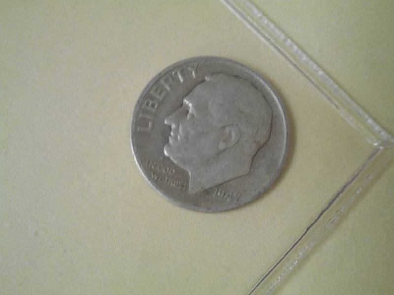1947-S Roosevelt Dime, 90% Silver C...