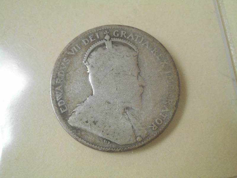 1910 King Edward VII Canadian Quart...
