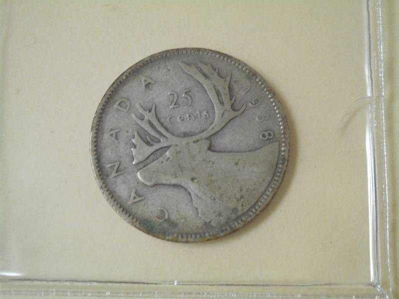 1938 King George VI Canadian Quarte...