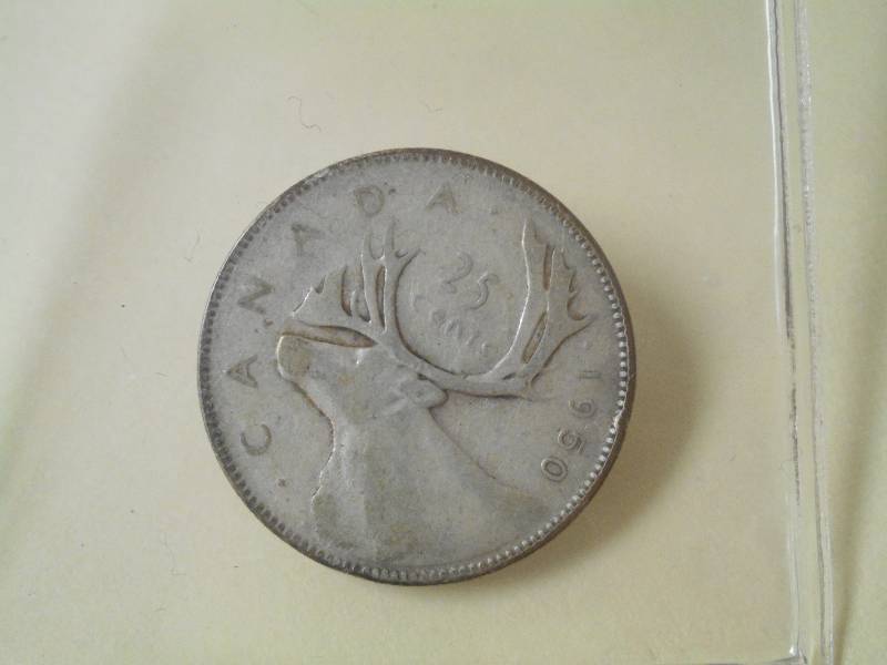 1950 King George VI Canadian Quarte...