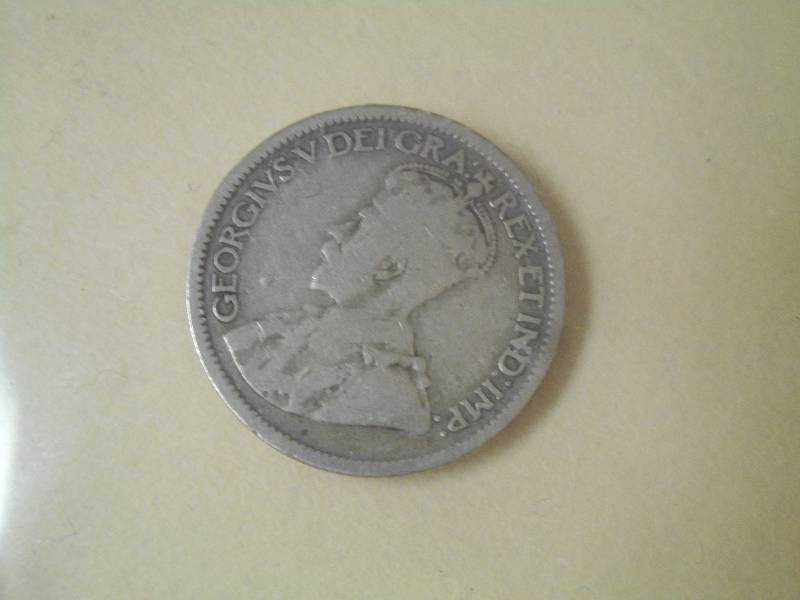 1917 King George V Canadian Dime, 9...